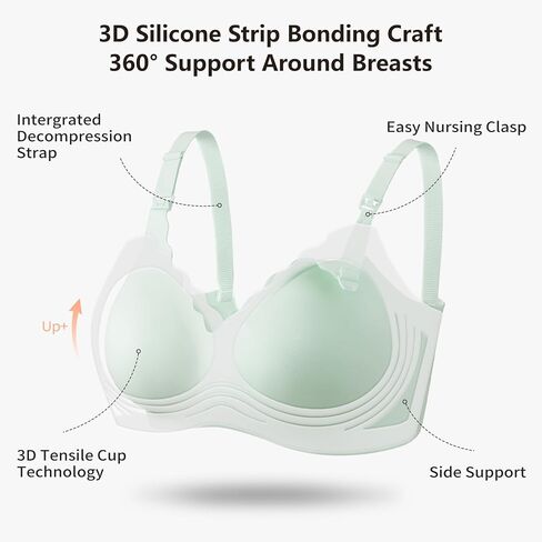Nursing Bras for Breastfeeding Seamless Maternity Bra Ultra Comfort Pregnancy Sleep Bralette for Women in Saudi Arabia