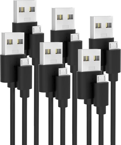Micro USB Cable 3ft Charging Cord 1Pack Bulk Black,Fast Charging Cable, High Speed Data Transfer Cable, Android Phone Cable for Samsung Galaxy S7 Edge S6 S5 and More in Saudi Arabia