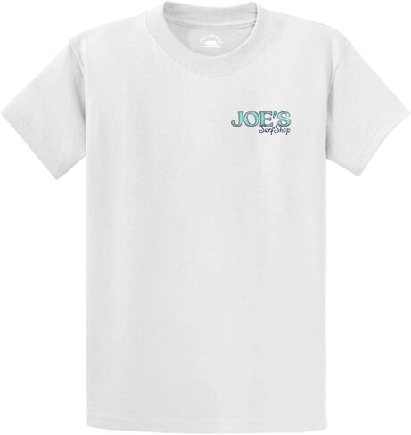 JOES SURF SHOP Flamingo Logo Short Sleeve Heavyweight Tee in Reg, Big and Tall in Saudi Arabia