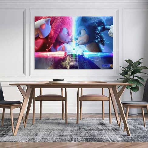 Cartoon Poster Art Sonicds The Hedgehog 2 Poster Prints on Canvas Paitng Home Kitchen Wall Decor 08x12inch(20x30cm) in Saudi Arabia