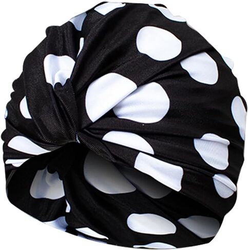 Colorful Pleated Extra Large Nylon Cloth Swim Cap for Women Swimming,Swimming Cap Comfort Hot Spring Bathing Caps for Adult Men Women Long Hair in Kuwait