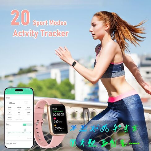 Fitness Tracker with Blood Oxygen,Blood Pressure, Sleep,24/7 Heart Rate Monitor,IP68 Waterproof Activity Trackers and Calorie Smart Watch with Step Tracker,Step Counter for Women Men(Black) in Saudi Arabia