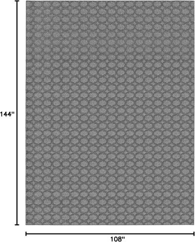 Garland Rug Garden Trellis 9 ft. x 12 ft. Indoor/Outdoor Area Rug Heather Gray in Saudi Arabia