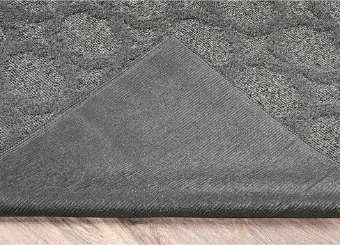 Garland Rug Garden Trellis 9 ft. x 12 ft. Indoor/Outdoor Area Rug Heather Gray in Saudi Arabia