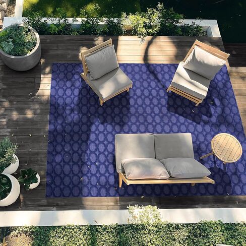 Garland Rug Garden Trellis 9 ft. x 12 ft. Indoor/Outdoor Area Rug Heather Gray in Saudi Arabia