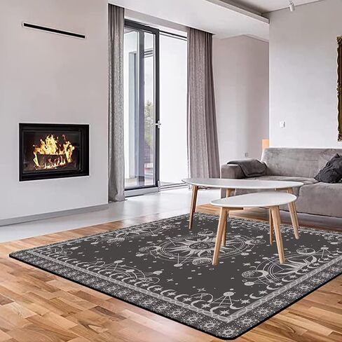 Sun and Moon Rug Boho Area Rugs for Bedroom Dorm Living Room Bohemian Celestial Occult Crescent Solar Stars Galaxy Floor Mat Pad Doormat Carpet,63'' X 31'',Tundora in Saudi Arabia