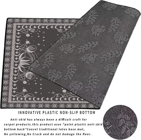 Sun and Moon Rug Boho Area Rugs for Bedroom Dorm Living Room Bohemian Celestial Occult Crescent Solar Stars Galaxy Floor Mat Pad Doormat Carpet,63'' X 31'',Tundora in Saudi Arabia