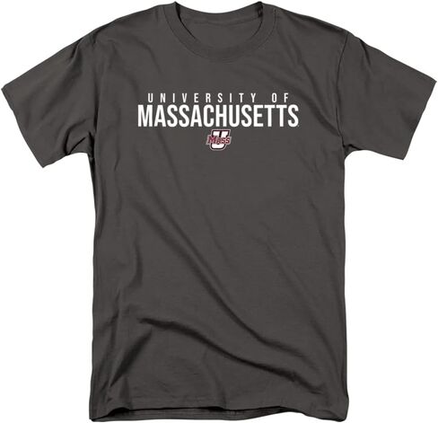 University of Massachusetts Official Stacked Unisex Adult T Shirt in Saudi Arabia