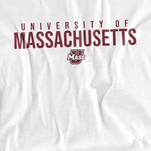 University of Massachusetts Official Stacked Unisex Adult T Shirt in Saudi Arabia