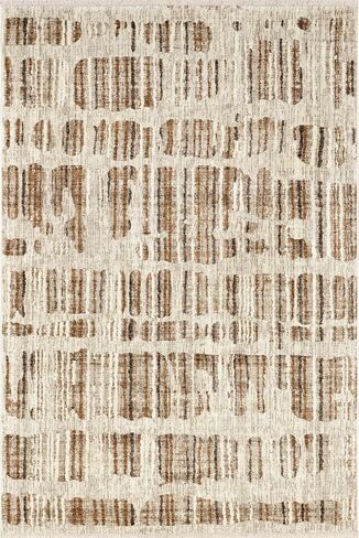 Rugs USA x Prabal Gurung Lafayette Abstract Striped Area Rug, 5x8, Beige in Saudi Arabia