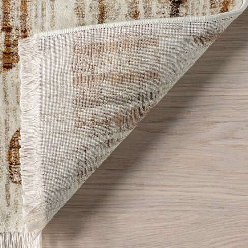 Rugs USA x Prabal Gurung Lafayette Abstract Striped Area Rug, 5x8, Beige in Saudi Arabia