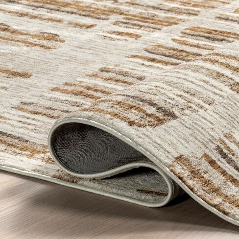 Rugs USA x Prabal Gurung Lafayette Abstract Striped Area Rug, 5x8, Beige in Saudi Arabia