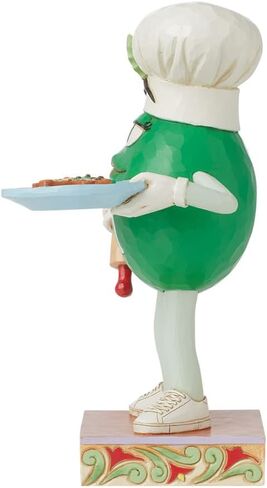 Enesco M&M's by Jim Shore M&M Green Character with Fresh Baked Cookies Figurine- Stone Resin Hand Painted Crafted Collectible M&M Figurines Home Decor Statue, 6.3 Inch in Saudi Arabia