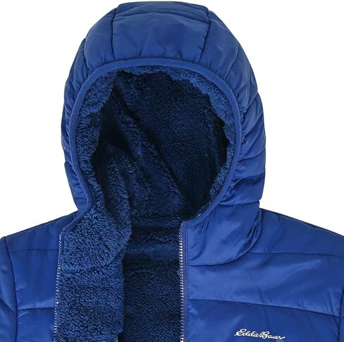 Eddie Bauer Kids Reversible Plush Hoodie Jacket (US, Alpha, Medium, Regular, Onyx/Black) in Saudi Arabia