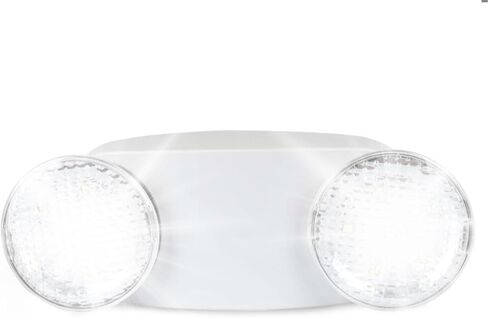 ضوء طوارئ LED، مصابيح طوارئ تجارية قابلة للتعديل برأسين، تركيبات إضاءة خروج سلكية، مقبس 200 لومن في لمبة LED لحالات الطوارئ في المنزل والأعمال in Kuwait