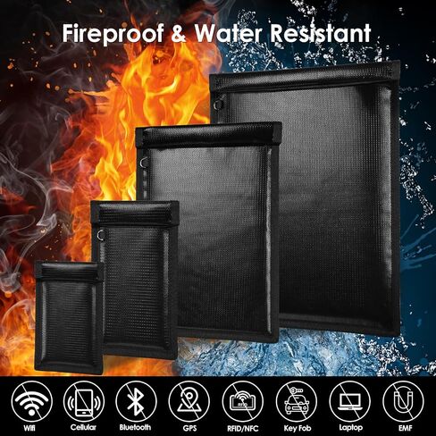Faraday Bags (20 x 15in), Faraday Bag EMP Proof, Faraday Cage for Laptops & Phones & Tablets, Faraday Cage for Anti-Theft Anti-Tracking, Fireproof & Waterproof RFID Signal Blocker Pouch in Saudi Arabia