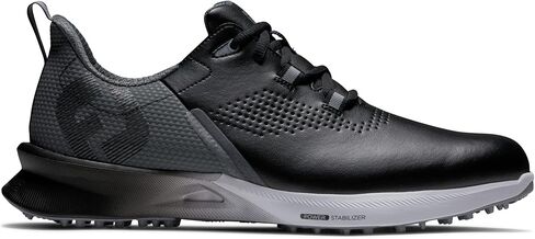 FootJoy Men's FJ Fuel Golf Shoe, Black/Grey/Red, 11 Wide in Saudi Arabia