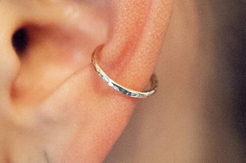 Rose Gold Smooth Thick 16 Gauge Ear Cuff - For Pierced or Non Pierced - Pink Gold Ear Wrap Piercing Smooth Design 14K Rose Gold Filled 16g 10MM in Saudi Arabia