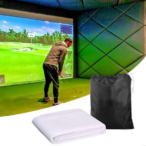 Golf Simulator Impact Screen for Golf Training,16pcs Grommet Holes Family Indoor Series Available in 4 Sizes