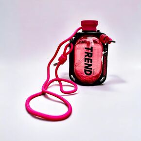 Water Bottle with Sling - TREND (White and Black)