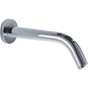 Wall Mount Automatic Faucet with Sensor Stainless Steel DC Powered Hands Touch Free Bathroom Tap, Chrome