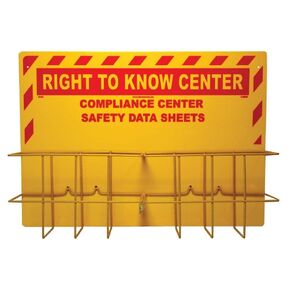 NMC RTK85 Right-to-Know Center - 31 in. x 20 in. SDS Rack, 2 Racks, Rigid Plastic RTK