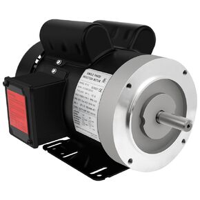 Electric Motor 1.5HP, 3450RPM Single Phase Motor, General Purpose Motor, 56C Frame 5/8" Shaft Diameter TEFC 115/230V