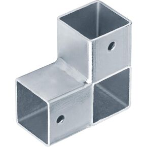 8 Pcs 1"x1"x1" Square Tube Connector, 3 Way L Shape Square Tubing Clamp Corner Joint, 1.2mm Thickness