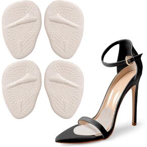High Heels Pads, Metatarsal Pads Women, Anti Slip and Pain Resistant Forefoot Pad for Women's High Heels (2 Pairs Foot Pads)(Clear) in Kuwait