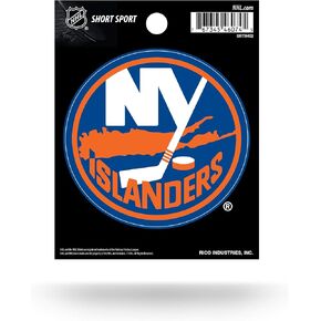Rico Industries NHL New York Islanders Die Cut Team Logo Short Sport Sticker