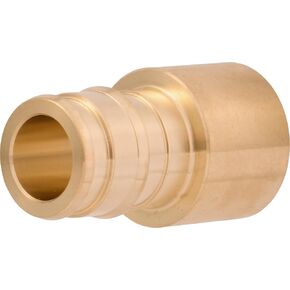 SharkBite 3/4 x 3/4 Inch Expansion FNPT Sweat Adapter for PEX-A Pipe, Brass Plumbing Fittings, Female NPT Adapter for PEX-A Tubing, UAB606LFA