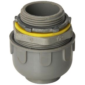 Morris 21816 Liquid Tight Connector, Straight, Non-Metallic, 1-1/4" Thread Size, 1-Pack