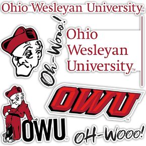 Desert Cactus Ohio Wesleyan University Sticker OWU Battling Bishops Stickers Vinyl Decals Laptop Water Bottle Car Scrapbook 13.43x10.98 Sheet T2 (Type 2)