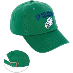 Florida Gulf Coast University Baseball Hat FGCU Eagles Brimmed Embroirderd Hats Cap Adjustable Cloth Strap Adult (Style E) Green