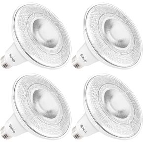 Sunco 4 Pack Outdoor LED Flood Light, 1250 LM, Waterproof PAR38 LED Bulb, Dusk to Dawn, 120W Equivalent 15W, Exterior, Wet-Rated, 3000K Warm White, E26 Base, UL