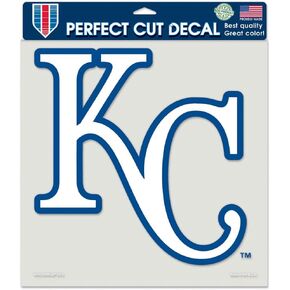 Wincraft MLB Kansas City Royals 79923010 Perfect Cut Color Decal, 8" x 8", Black