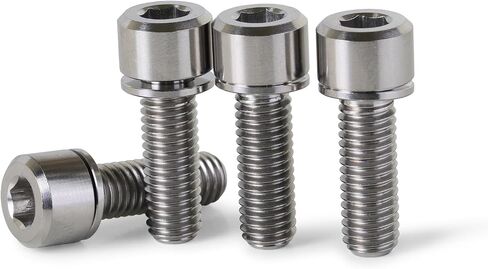 M8 x 1.25 x 24mm TITANIUM BMX Bicycle Stem Cap Bolt Set 13mm diameter head in Saudi Arabia