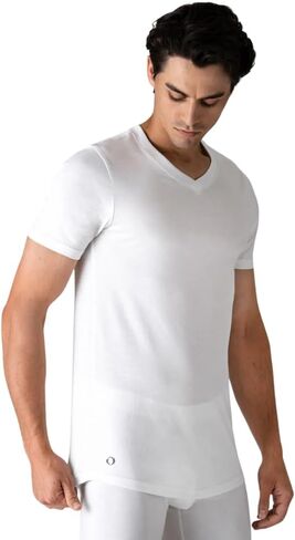 Men's Supima Cotton V Neck T-Shirt Cotton T-Shirts Slim Fit Short Sleeve Tees for Men Youth Adult in Saudi Arabia