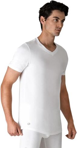Men's Supima Cotton V Neck T-Shirt Cotton T-Shirts Slim Fit Short Sleeve Tees for Men Youth Adult in Saudi Arabia