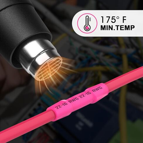 210PCS Heat Shrink Butt Connectors,16-14 Awg Blue Insulated Waterproof Electrical Wire Connectors,Tinned Red Copper,Automotive Marine Grade Wire Crimp Terminals Butt Splices for Boat,Cable, Wiring in Saudi Arabia