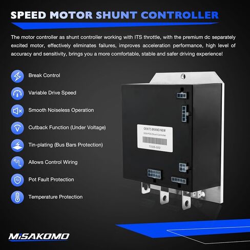 36V 350Amp PDS Shunt Speed ​​Controller، متوافق مع 2000-2009 EZGO TXT Golf Carts Curtis، استبدال 73326-G02 73326G02 1206MX1115 6-230P CP73326G04 التحكم في الفرامل سرعة محرك التحكم في تحويل المحرك in Saudi Arabia