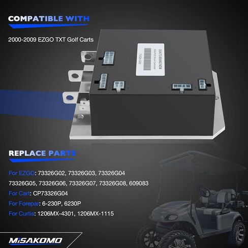 36V 350Amp PDS Shunt Speed ​​Controller، متوافق مع 2000-2009 EZGO TXT Golf Carts Curtis، استبدال 73326-G02 73326G02 1206MX1115 6-230P CP73326G04 التحكم في الفرامل سرعة محرك التحكم في تحويل المحرك in Saudi Arabia