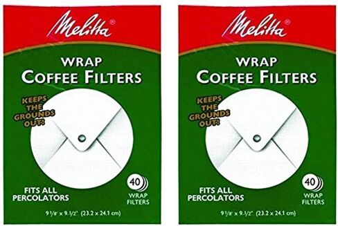 فلتر القهوة ميليتا الأبيض الملتف حول الدورق (عبوة من قطعتين) in Kuwait