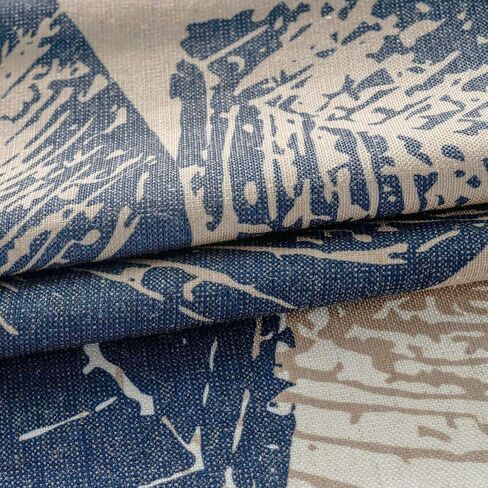 VOGOL Faux Linen Curtains 63 Inch Length, Orange Flowers Printed Solid Window Treatment, 2 Panels Light Filtering Grommet Drapes for Bay Window, 52 x 63, Orange & Green in Kuwait