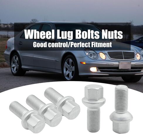 5Pcs 0009904907 Wheel Lug Bolts Nuts, Replacement for Mercedes Benz A-Class B-Class C-Class E-Class CLK-Class GLK-Class 2003-2018, Replace 000990670 in Saudi Arabia