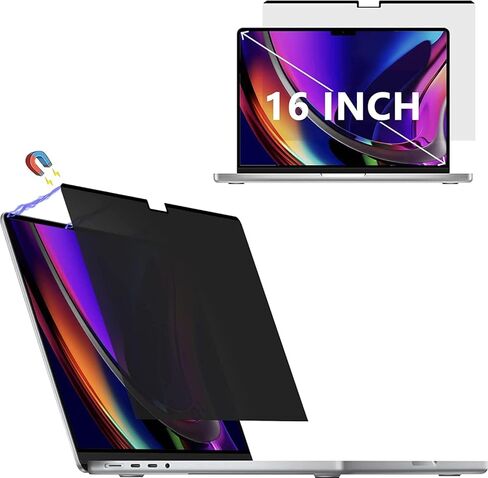 واقي شاشة للخصوصية لجهاز MacBook Pro مقاس 13.6 بوصة، فلتر شاشة للخصوصية قابل للإزالة لجهاز MacBook Air الجديد مقاس 13.6 بوصة M2 (A2681)، مضاد للتجسس/مضاد للضوء الأزرق/مضاد للوهج in Kuwait