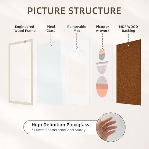 11x17 Picture Frame Set of 4, 11x17 Black Photo Frame with Plexiglass, Poster Frame for Vertical or Horizontal Wall Mounting Display in Kuwait