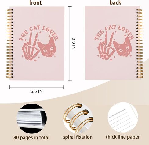 Tarot Skull Witch Notebook,Skeleton Gothic Goth Journals for Work Office School Student Teacher,Hardcover Spiral Notebook 5.5x8.3 in Saudi Arabia