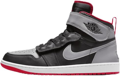 Air Jordan 1 Hi FlyEase Men's Shoes (CQ3835-010, Black/Cement Grey/White/Fire Red) in Saudi Arabia