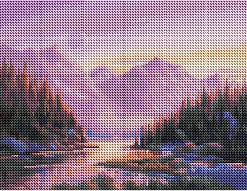 مجموعة الرسم الماسي لأشجار أزهار الكرز من DIAMOND ART CLUB، حرف يدوية ممتعة للبالغين وجميع الأعمار، قماش فني مستدير للمبتدئين، 17 بوصة × 13 بوصة (42.6 × 32.8 سم) in Kuwait